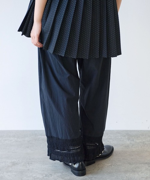 bulle de savon（ビュルデサボン）の「tiered lace パンツ（その他パンツ・レディース・ブラック/ホワイト・FREE）」の13枚目の写真