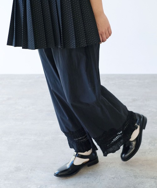 bulle de savon（ビュルデサボン）の「tiered lace パンツ（その他パンツ・レディース・ブラック/ホワイト・FREE）」の15枚目の写真