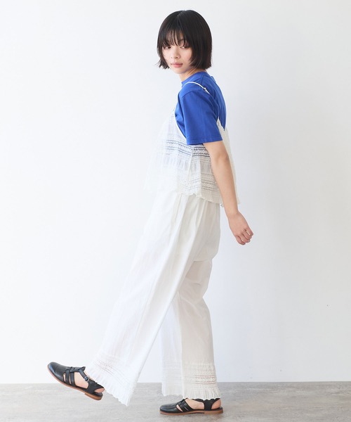 bulle de savon（ビュルデサボン）の「tiered lace パンツ（その他パンツ・レディース・ブラック/ホワイト・FREE）」の10枚目の写真