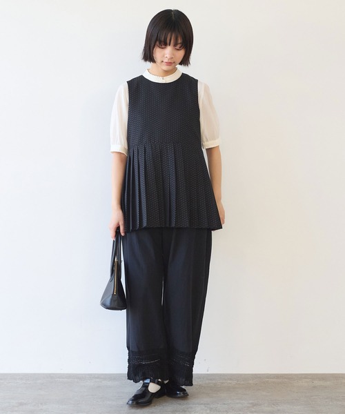 bulle de savon（ビュルデサボン）の「tiered lace パンツ（その他パンツ・レディース・ブラック/ホワイト・FREE）」の20枚目の写真