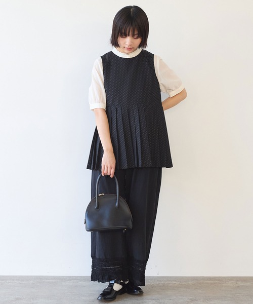 bulle de savon（ビュルデサボン）の「tiered lace パンツ（その他パンツ・レディース・ブラック/ホワイト・FREE）」の22枚目の写真