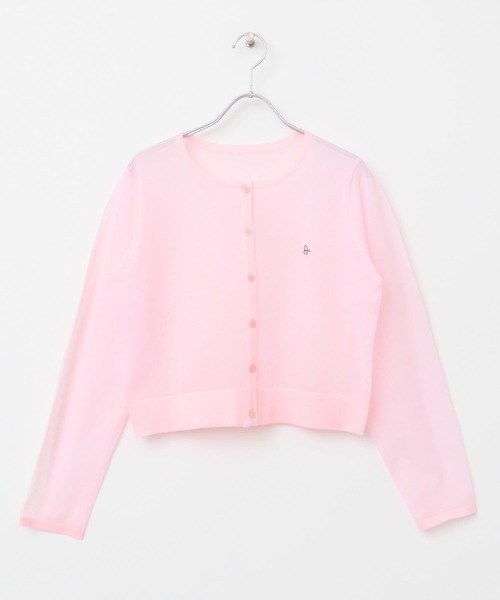 SENSE OF PLACE by URBAN RESEARCH（センスオブプレイスバイアーバンリサーチ）の「シシュウコンパクトシアーカーディガン（カーディガン/ボレロ・レディース・アイボリー/ピンク/ブラウン/ネイビー・ONE）」の10枚目の写真