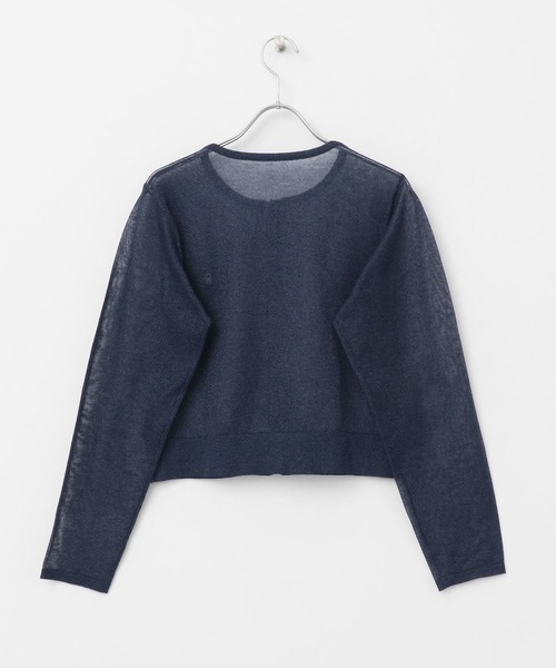 SENSE OF PLACE by URBAN RESEARCH（センスオブプレイスバイアーバンリサーチ）の「シシュウコンパクトシアーカーディガン（カーディガン/ボレロ・レディース・アイボリー/ピンク/ブラウン/ネイビー・ONE）」の8枚目の写真