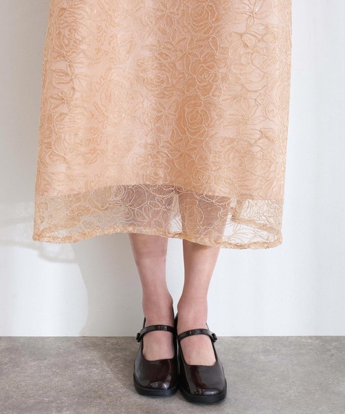 Aラインパフスリーブパーティードレスお呼ばれ袖あり&ロング同窓会成人