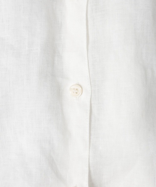 BARNYARDSTORM（バンヤードストーム）の「BARNYARDSTORM / リネンスリットシャツ＜セットアップ対応＞【WEB限定カラー・サイズ】 【『BABALOG』チャンネルご紹介アイテム】（シャツ/ブラウス・レディース・ホワイト/ピンク/レッド/ストライプ/ブラック・S/M/L）」の6枚目の写真