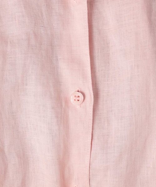 BARNYARDSTORM（バンヤードストーム）の「BARNYARDSTORM / リネンスリットシャツ＜セットアップ対応＞【WEB限定カラー・サイズ】 【『BABALOG』チャンネルご紹介アイテム】（シャツ/ブラウス・レディース・ホワイト/ピンク/レッド/ストライプ/ブラック・S/M/L）」の9枚目の写真