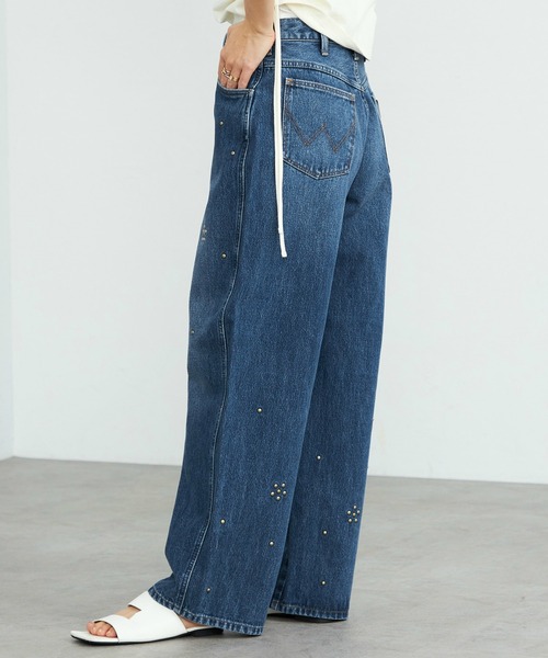 Wrangler デニムセットアップスタッズ付き Wrangler デニムジャケット スタッズ付き - メルカリ