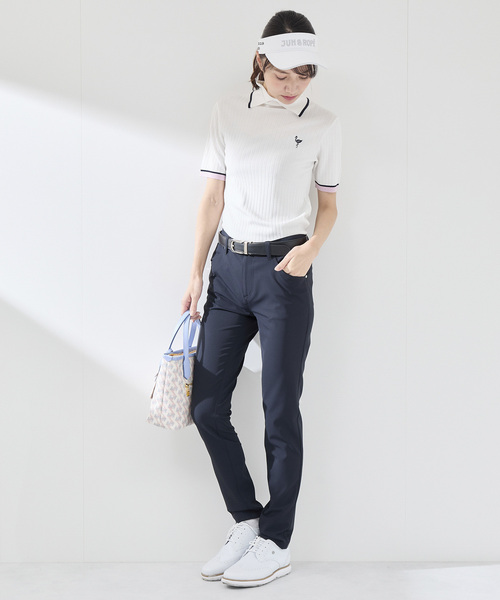 JUN&ROPE'（ジュンアンドロペ）の「【UVカット】【撥水】【防透け】【ストレッチ】ボディシェルスキニーパンツ（その他パンツ・レディース・ブラック/ホワイト/グレー/ネイビー・M/L/S）」の11枚目の写真