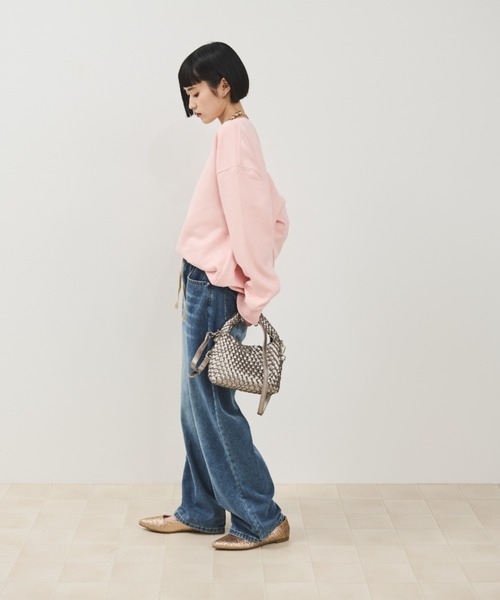 Shelly island（シェリーアイランド）の「オーバースウェットトップス（スウェット・レディース・チャコールグレー/ライトグレー/ピンク/ブルー・FREE）」の13枚目の写真