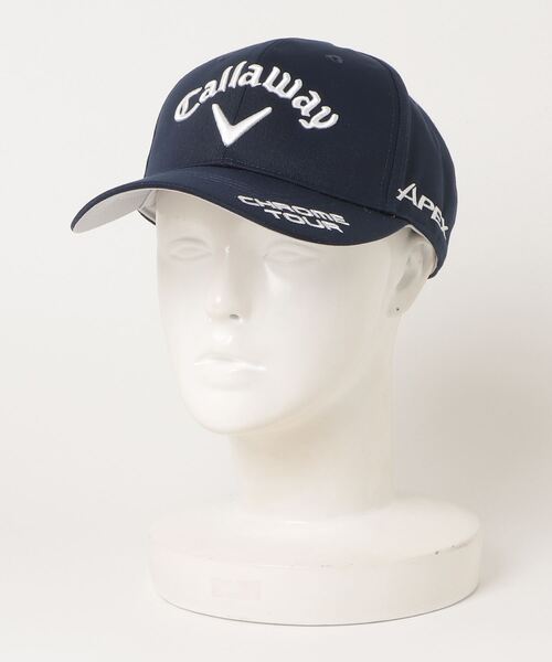 Callaway(キャロウェイ)の「キャロウェイ TOUR RTW CAP WM 25 JM(キャップ・レディース・ベージュ/ホワイト×ピンク/ホワイト×グリーン/ネイビー・FREE)」の4枚目の写真
