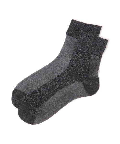 GLOBAL WORK(グローバルワーク)の「クルーラメシアーソックス/291807(ソックス/靴下・レディース・チャコール/ライトグレー/ブラック/グレー/ブルー・FREE)」の5枚目の写真