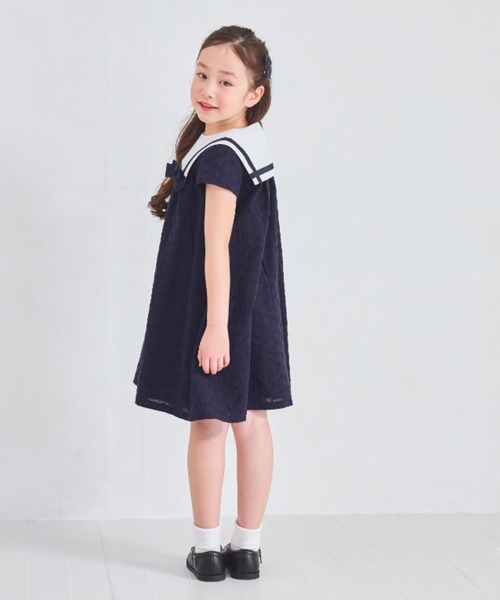 【猫の手】CHOPINショパン・ワンピース140cm CLEARANCEセール50％OFF】セーラーAラインワンピース 140 150