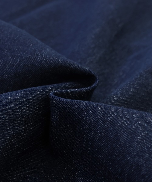 KRIFF MAYER Lady's Collection（クリフメイヤーレディースコレクション）の「【着脱簡単】デニムフレアサロペット（サロペット/オーバーオール・レディース・ライトブルー/ブラック/ストライプ/ネイビー/ダークブルー・LARGE/MEDIUM）」の21枚目の写真