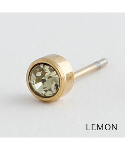 JewCas（ジュアキャス）の「【金属アレルギー対応ノットアレプラス】ガラスストーンcolor stone miniステンレスピアス[NOP0111]（ピアス（両耳用）・レディース・グリーン/レッド/クリア/ブルー/レモンイエロー・FREE）」の13枚目の写真