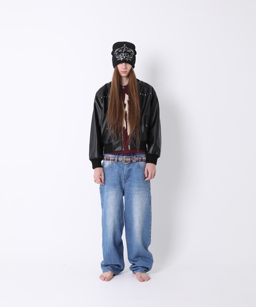 STUDDED BOMBER JACKET（MA-1）｜AFB（エーエフビー）のファッション