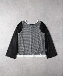 HONEYSUCKLE ROSE | 【HONEYSUCKLE ROSE】シアーボーダーレイヤード(アンサンブル)