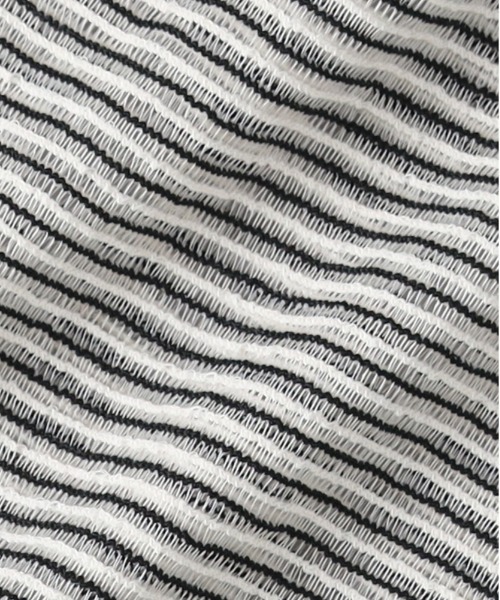 HONEYSUCKLE ROSE（ハニーサックルローズ）の「【HONEYSUCKLE ROSE】シアーボーダーレイヤード（アンサンブル・レディース・ブラック/オフホワイト/ベージュ・M/L）」の13枚目の写真