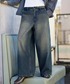 ROCHEM（ローシェン）の「12ozヴィンテージ加工/ケミカルウォッシュワイドデニムパンツ（デニムパンツ・XS）」