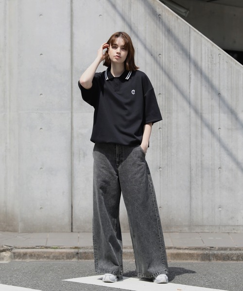ROCHEM（ローシェン）の「12ozケミカルウォッシュワイドデニムパンツ（デニムパンツ・メンズ・ブラック/ブルー・XS/S/M/L）」の15枚目の写真