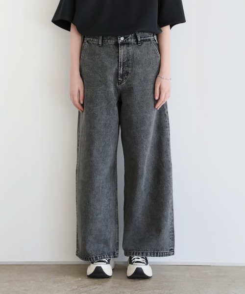 ROCHEM(ローシェン)の「12ozワイドストレートデニムパンツ(デニムパンツ・メンズ・ブラック/ブルー/ダークグレー/ブルー系/インディゴブルー/ライトブルー・S/M/L/XS)」の9枚目の写真