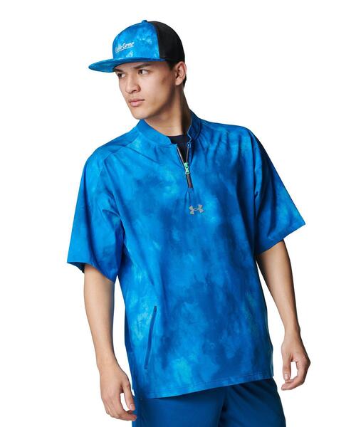 UNDER ARMOUR(アンダーアーマー)の「UAヤード ノベルティ ケージ ジャケット(ベースボール/メンズ)(その他アウター・メンズ・ブルー系・2XL/L/M/3XL/XL/S)」の1枚目の写真