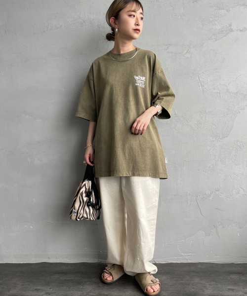 BEN DAVIS（ベンデイビス）の「[BEN DAVIS/ベンデイビス] FRUITS バックプリント ヴィンテージライクTシャツ（Tシャツ/カットソー・レディース・ブラック/カーキ・M/L/XL）」の9枚目の写真