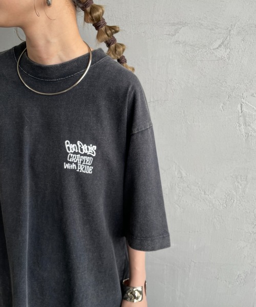 BEN DAVIS（ベンデイビス）の「[BEN DAVIS/ベンデイビス] FRUITS バックプリント ヴィンテージライクTシャツ（Tシャツ/カットソー・レディース・ブラック/カーキ・M/L/XL）」の19枚目の写真