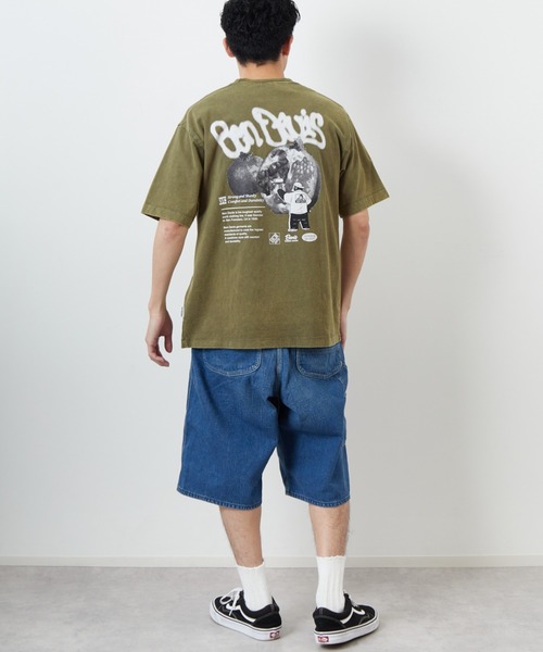 BEN DAVIS（ベンデイビス）の「[BEN DAVIS/ベンデイビス] FRUITS バックプリント ヴィンテージライクTシャツ（Tシャツ/カットソー・レディース・ブラック/カーキ・M/L/XL）」の12枚目の写真