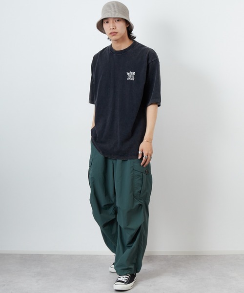 BEN DAVIS（ベンデイビス）の「[BEN DAVIS/ベンデイビス] FRUITS バックプリント ヴィンテージライクTシャツ（Tシャツ/カットソー・レディース・ブラック/カーキ・M/L/XL）」の7枚目の写真