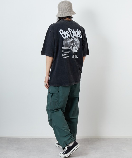 BEN DAVIS（ベンデイビス）の「[BEN DAVIS/ベンデイビス] FRUITS バックプリント ヴィンテージライクTシャツ（Tシャツ/カットソー・レディース・ブラック/カーキ・M/L/XL）」の22枚目の写真