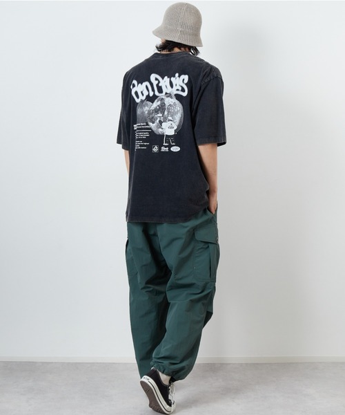 BEN DAVIS（ベンデイビス）の「[BEN DAVIS/ベンデイビス] FRUITS バックプリント ヴィンテージライクTシャツ（Tシャツ/カットソー・レディース・ブラック/カーキ・M/L/XL）」の8枚目の写真