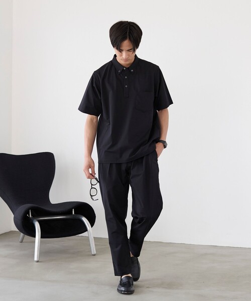 Admiral 黒 ポロシャツ EST.1914 　　　新品　吸水速乾ストレッチ セール】極楽DRYストレッチポロシャツ 吸水速乾機能付き