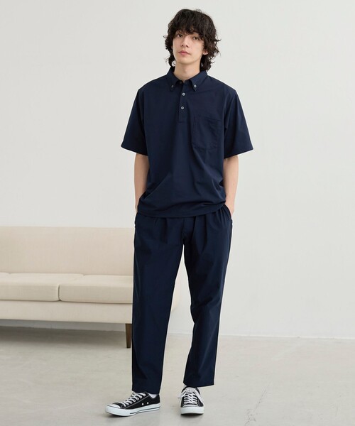 coen（コーエン）の「極楽DRYストレッチポロシャツ　吸水速乾機能付き（ポロシャツ・メンズ・ブラック/ネイビー・S/M/L/XL）」の20枚目の写真