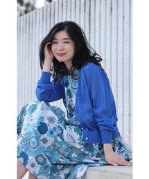 新品タグ付　FRENCH PAVE フレンチパヴェ シアーレースバルーン袖ニット 新品タグ付 FRENCH PAVE フレンチパヴェ シアーレースバルーン袖