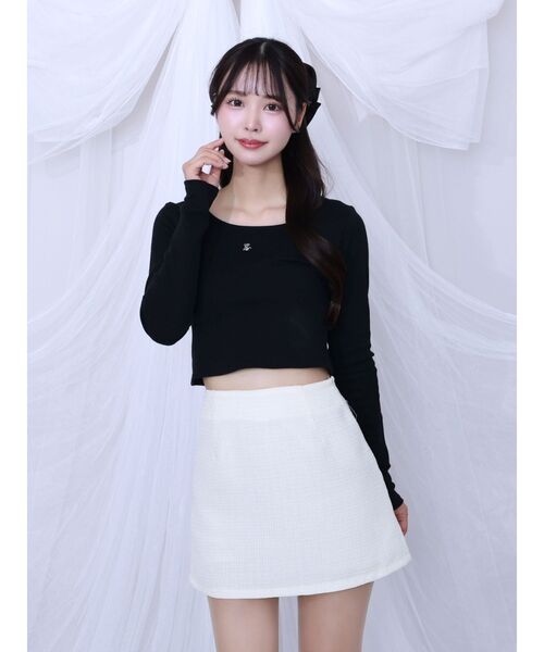 EATME（イートミー）の「スムースクルーネックロンT（Tシャツ/カットソー・レディース・オフホワイト/イエロー/ブルー/ブラック・FREE）」の8枚目の写真