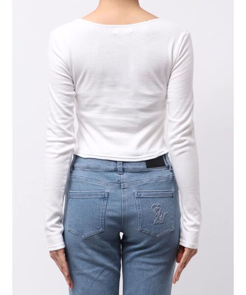 EATME（イートミー）の「スムースクルーネックロンT（Tシャツ/カットソー・レディース・オフホワイト/イエロー/ブルー/ブラック・FREE）」の22枚目の写真