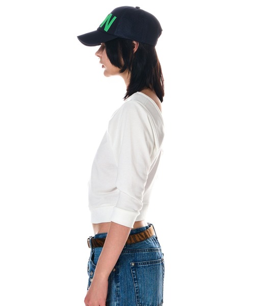 BEEDEN（ビーデン）の「BACK OPEN LOOSE SLEEVE TOPS（スウェット・レディース・グレー/ホワイト/ブラック・FREE）」の6枚目の写真