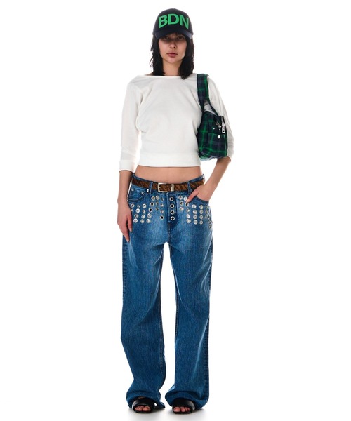 BEEDEN（ビーデン）の「BACK OPEN LOOSE SLEEVE TOPS（スウェット・レディース・グレー/ホワイト/ブラック・FREE）」の9枚目の写真