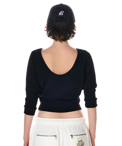BEEDEN（ビーデン）の「BACK OPEN LOOSE SLEEVE TOPS（スウェット・レディース・グレー/ホワイト/ブラック・FREE）」の16枚目の写真