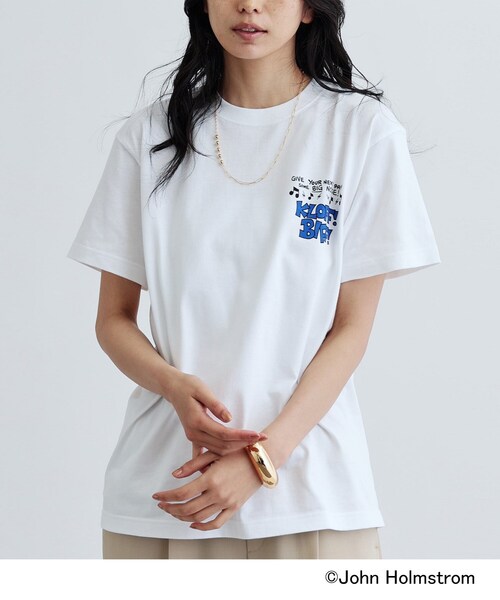 GALLEST（ギャレスト）の「【GOOD ROCK SPEED×JOHN HOLMSTROM】KLOFF！ BIFF！ Tシャツ（Tシャツ/カットソー・レディース・ホワイト・38）」の6枚目の写真
