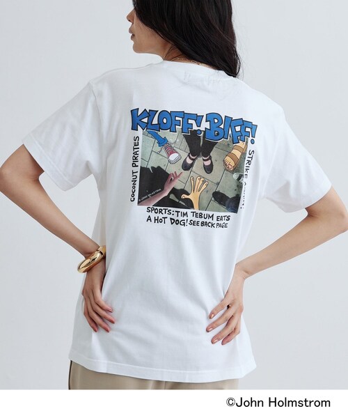 GALLEST（ギャレスト）の「【GOOD ROCK SPEED×JOHN HOLMSTROM】KLOFF！ BIFF！ Tシャツ（Tシャツ/カットソー・レディース・ホワイト・38）」の4枚目の写真