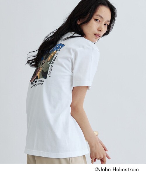 GALLEST（ギャレスト）の「【GOOD ROCK SPEED×JOHN HOLMSTROM】KLOFF！ BIFF！ Tシャツ（Tシャツ/カットソー・レディース・ホワイト・38）」の3枚目の写真
