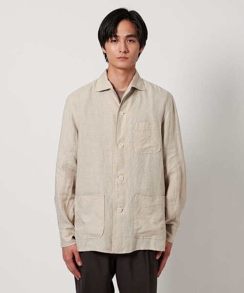 UNITED ARROWS（ユナイテッドアローズ）の「LIBECO リネン シャツジャケット（シャツ/ブラウス・メンズ・ナチュラル・S/M/L）」の10枚目の写真