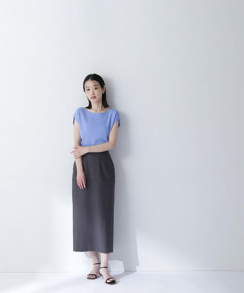 NATURAL BEAUTY BASIC(ナチュラルビューティーベーシック)の「◇リネンライクアウトポケットスカート(スカート・レディース・ベージュ/チャコールグレー・SMALL/MEDIUM/P/S)」の8枚目の写真