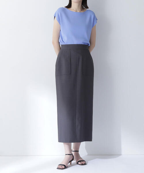NATURAL BEAUTY BASIC(ナチュラルビューティーベーシック)の「◇リネンライクアウトポケットスカート(スカート・レディース・ベージュ/チャコールグレー・SMALL/MEDIUM/P/S)」の13枚目の写真