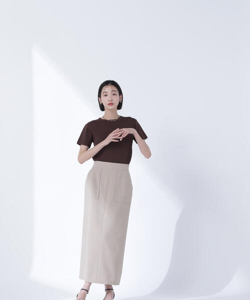 NATURAL BEAUTY BASIC(ナチュラルビューティーベーシック)の「◇リネンライクアウトポケットスカート(スカート・レディース・ベージュ/チャコールグレー・SMALL/MEDIUM/P/S)」の19枚目の写真