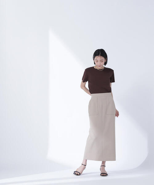 NATURAL BEAUTY BASIC(ナチュラルビューティーベーシック)の「◇リネンライクアウトポケットスカート(スカート・レディース・ベージュ/チャコールグレー・SMALL/MEDIUM/P/S)」の20枚目の写真