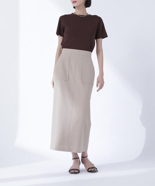 NATURAL BEAUTY BASIC(ナチュラルビューティーベーシック)の「◇リネンライクアウトポケットスカート(スカート・レディース・ベージュ/チャコールグレー・SMALL/MEDIUM/P/S)」の21枚目の写真