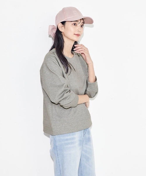 a.v.v(アーヴェヴェ)の「麻リボンキャップ(キャップ・レディース・ピンク/アイボリー/ベージュ・38)」の15枚目の写真