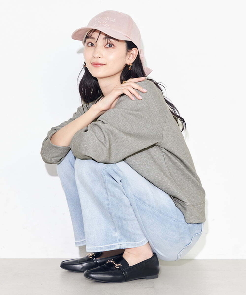 a.v.v(アーヴェヴェ)の「麻リボンキャップ(キャップ・レディース・ピンク/アイボリー/ベージュ・38)」の17枚目の写真